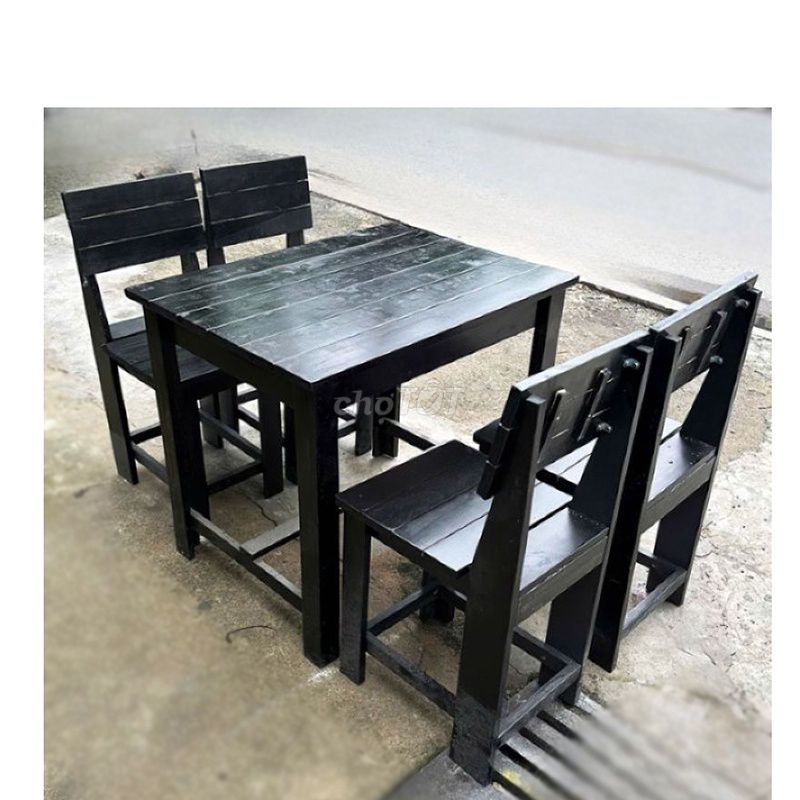 Bộ Bàn Ghế Gỗ Tự Nhiên Đen Đẹp 99%. Mua bán Bàn ghế tại Quận Phú Nhuận Tp Hồ Chí Minh được đăng bởi Hiếu Nội Thất Thanh Lý Online  hình 1