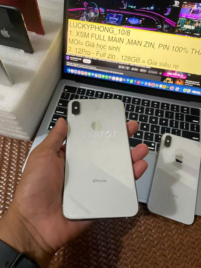 iPhone XS Max 256GB Trắng Full zin, mới keeng 98%. Mua bán Điện thoại tại Thành phố Vĩnh Yên Vĩnh Phúc được đăng bởi NGUYỄN VĂN PHONG hình 1