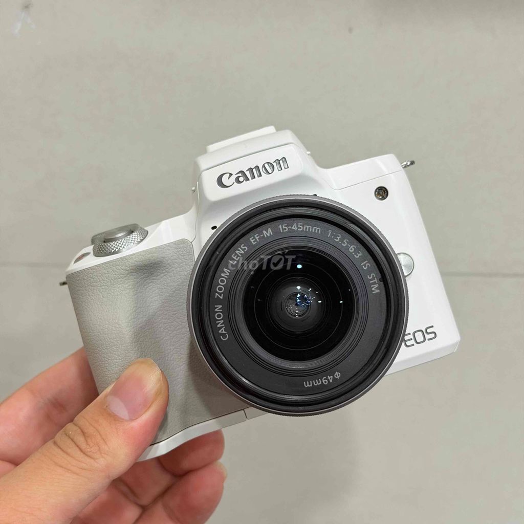 Máy ảnh Canon M50 Mark II Trắng 15-45mm. Mua bán Máy ảnh, Máy quay tại Quận Hai Bà Trưng Hà Nội được đăng bởi Quang Huy hình 1