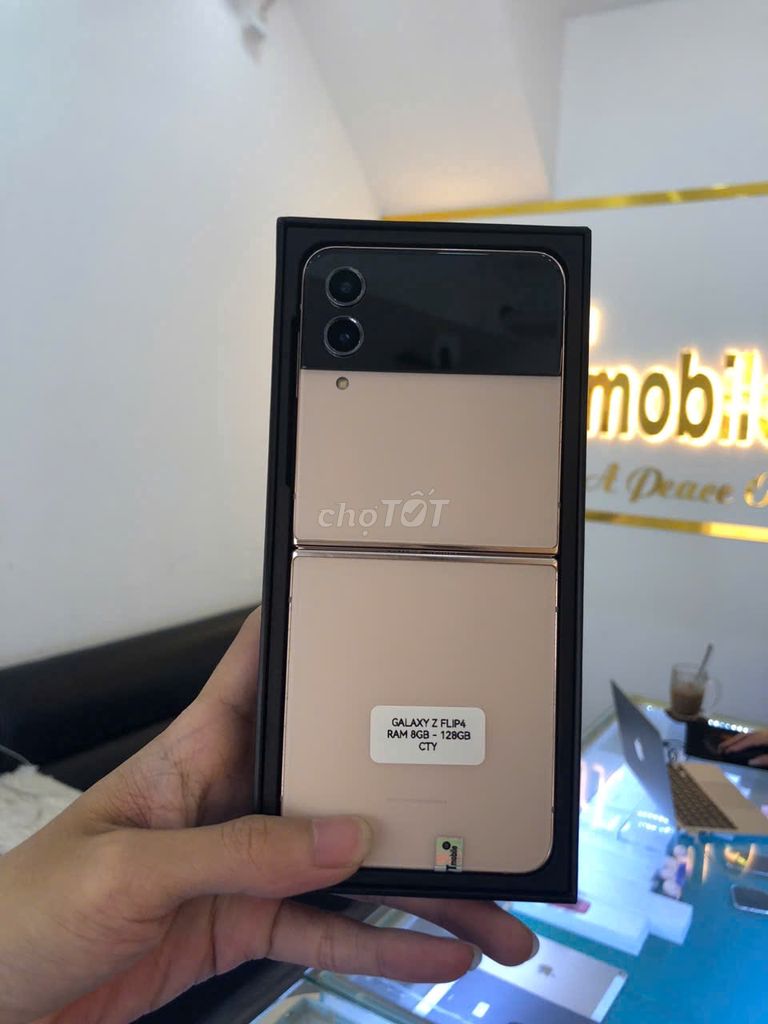 GALAXY Z FLIP4 128GB SSVN 99% NHƯ MỚI FULLBOX-GÓP