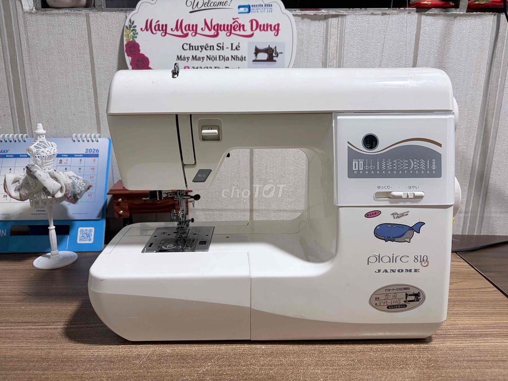 Máy may Janome Plaire 810 Trắng, mới 95% BH 1 năm. Mua bán Đồ chuyên dụng, Giống nuôi trồng tại Quận Tân Phú Tp Hồ Chí Minh được đăng bởi Máy may Nguyễn Dung  hình 1