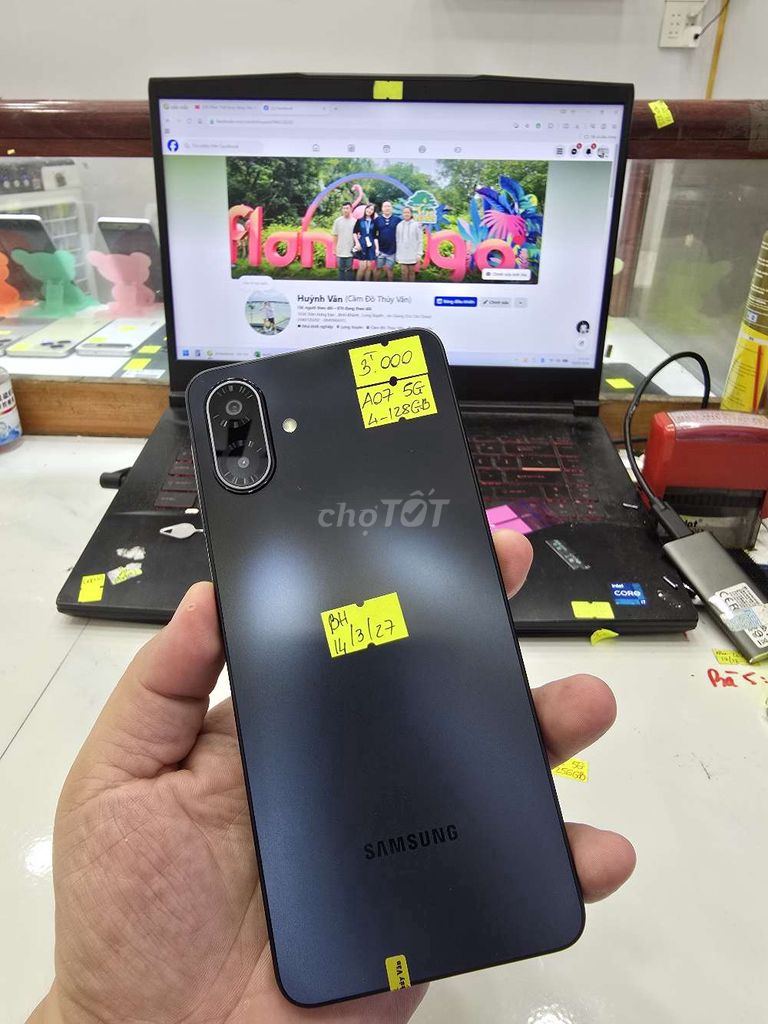 Samsung A07 5G 128GB Đen Đã qua sử dụng. Mua bán Điện thoại tại Thành phố Long Xuyên An Giang được đăng bởi Facebook Cầm Đồ Thúy Vân hình 1
