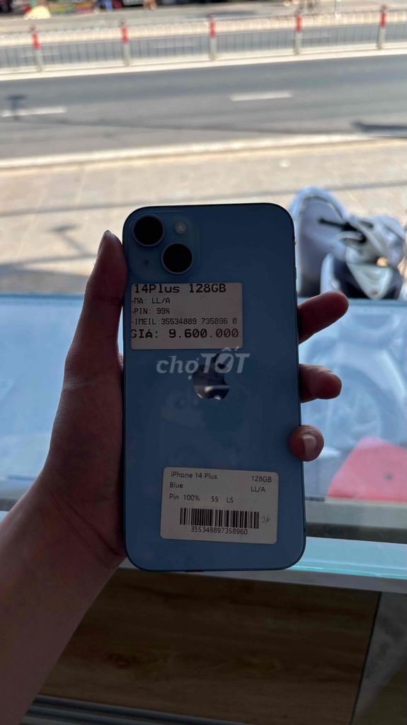 iPhone 14 Plus 128GB Xanh dương. Mua bán Điện thoại tại Thành phố Bà Rịa Bà Rịa - Vũng Tàu được đăng bởi Táo Pháp hình 1