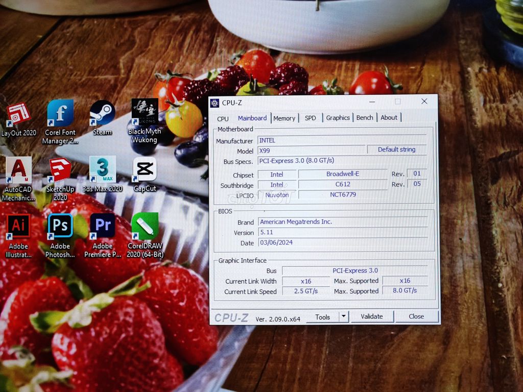 BỘ ĐỒ HỌA 36CPU RAM 64GB SSD +500G VGA 8G LCD 27"