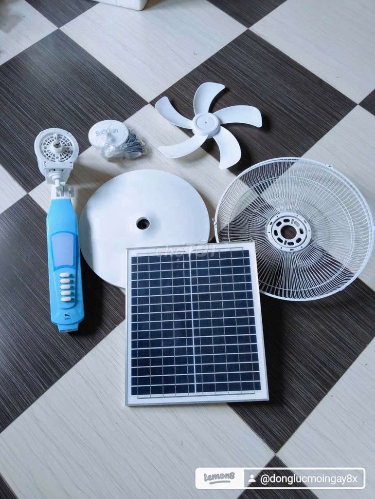 Quạt năng lượng mặt trời. Mua bán Quạt tại Thị xã Bến Cát Bình Dương được đăng bởi Nhà Đất Thanh Thuy  hình 1