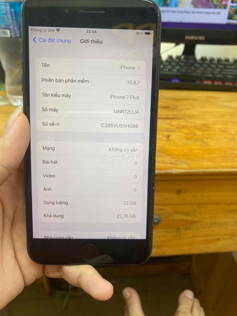 iPhone 7 Plus 32GB Đen. Mua bán Điện thoại tại Quận Hai Bà Trưng Hà Nội được đăng bởi nhật bằng hình 1