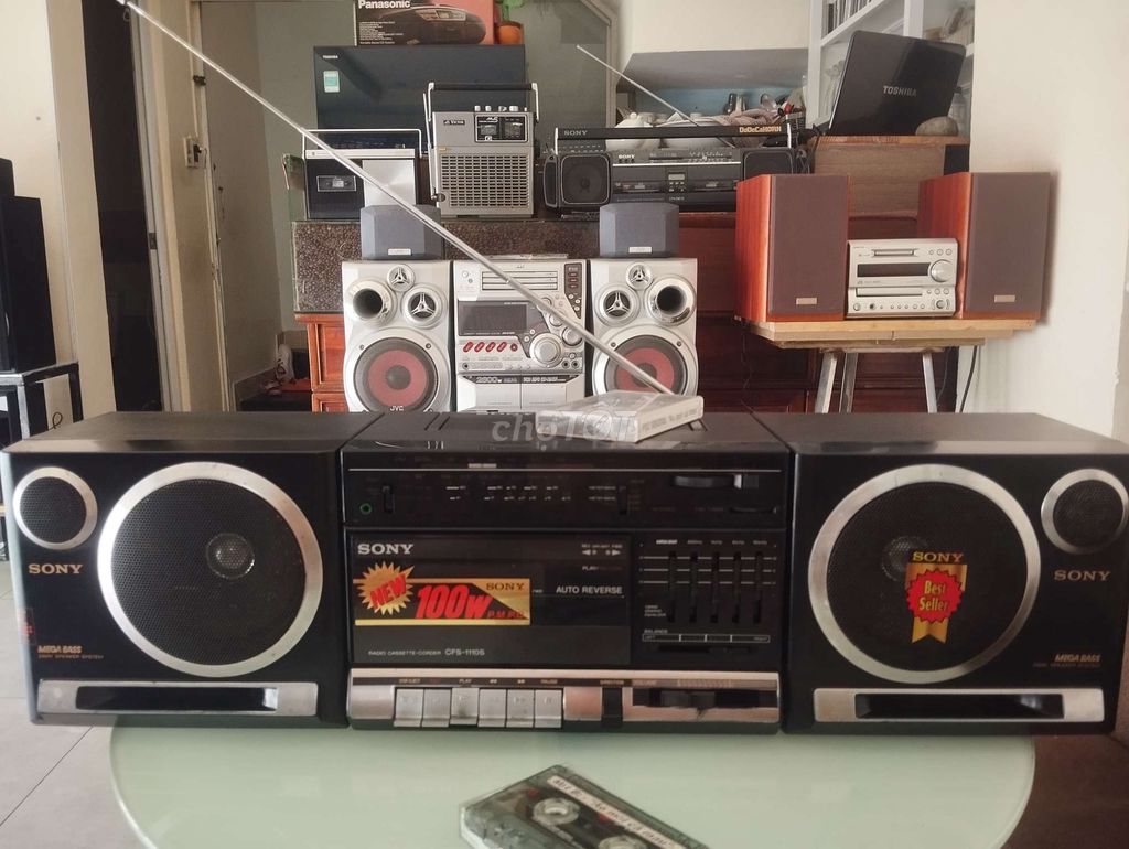 Sony CFS 1111s máy đẹp hay, nghe Radio Cassette