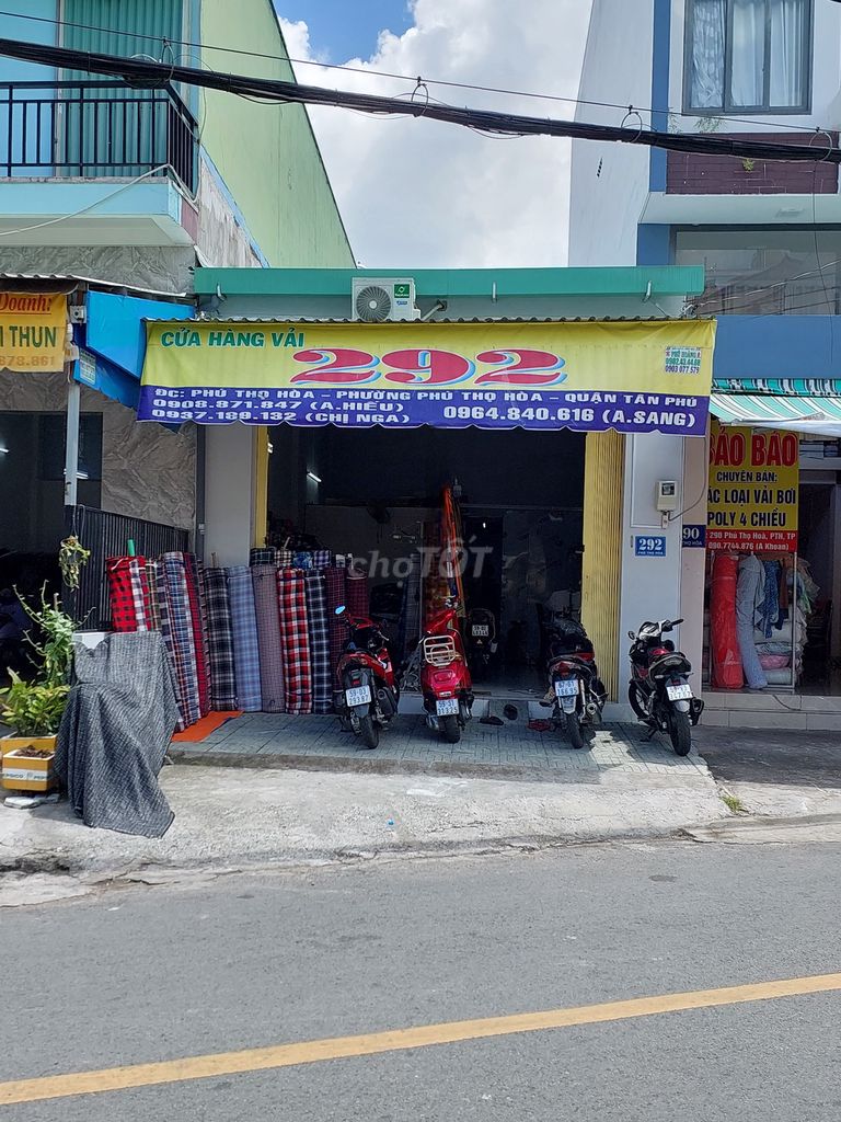 Cho thuê MTKD chợ vải Phú Thọ Hòa, Tân phú