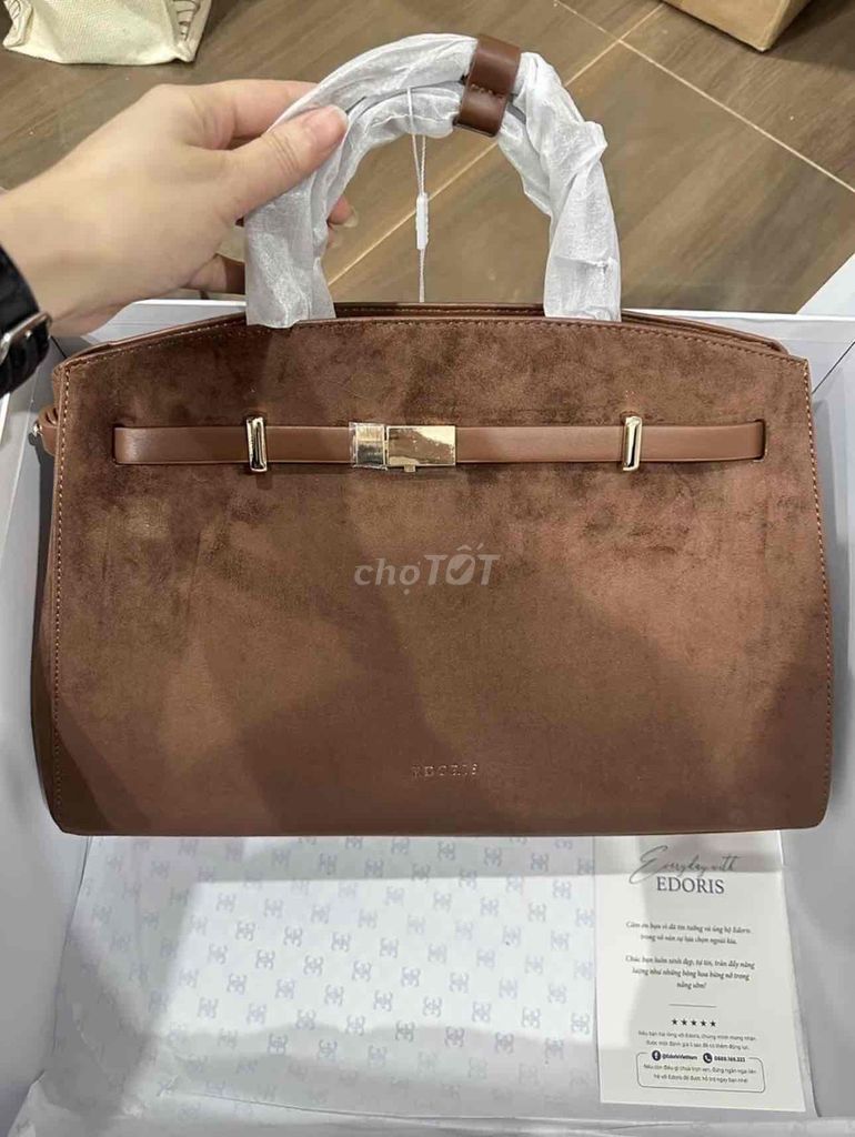 Túi xách EDORIS Nữ Nâu Mới 100%. Mua bán Túi xách tại Quận Bắc Từ Liêm Hà Nội được đăng bởi Thanh Huyền hình 1