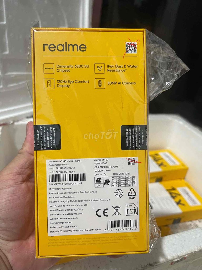 Realme 14X 5G 256GB Đen. Mua bán Điện thoại tại Thành phố Biên Hòa Đồng Nai được đăng bởi HOÀNG LIL MOBILE hình 1
