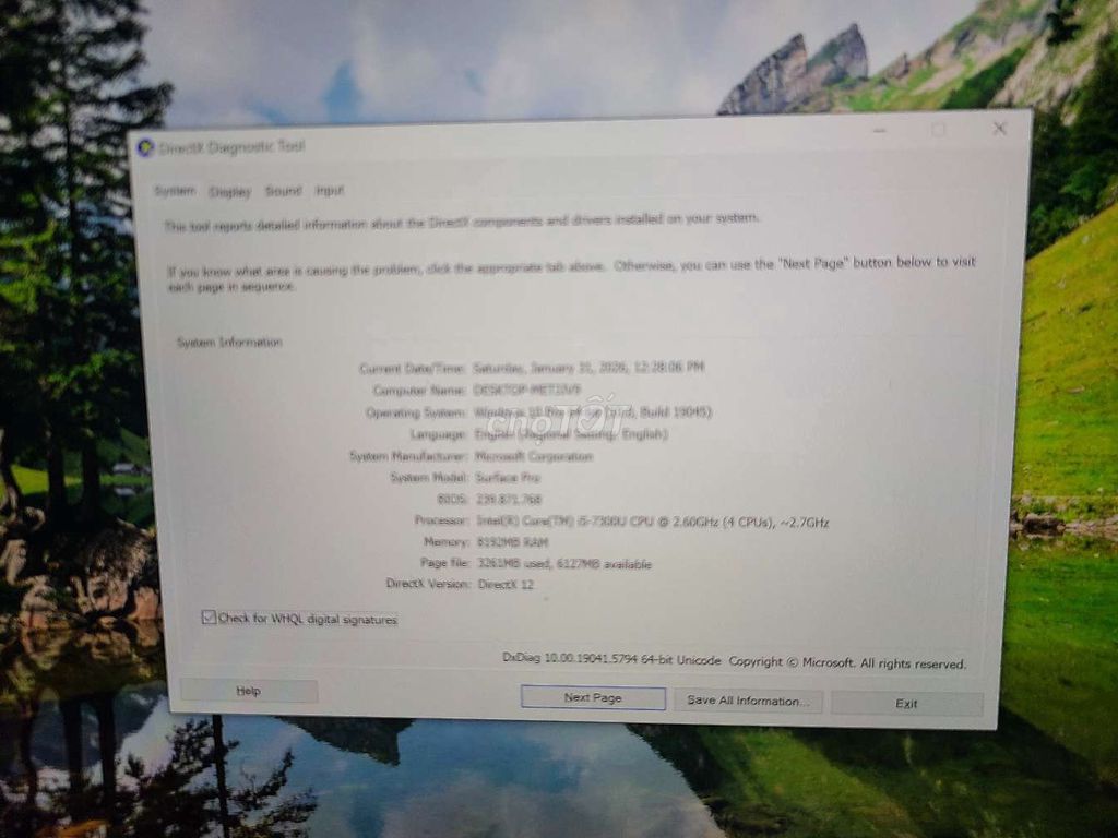 Microsoft Surface Pro 5 i5 8GB/256GB. Mua bán Laptop tại Thành phố Thủ Đức Tp Hồ Chí Minh được đăng bởi Long hình 1