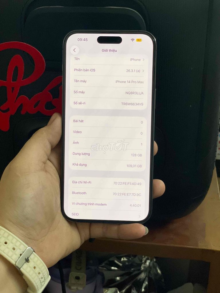 Apple iPhone 14 Pro Max 128GB Mỹ Màn xước nhẹ. Mua bán Điện thoại tại Quận Ngũ Hành Sơn Đà Nẵng được đăng bởi ttttt hình 1
