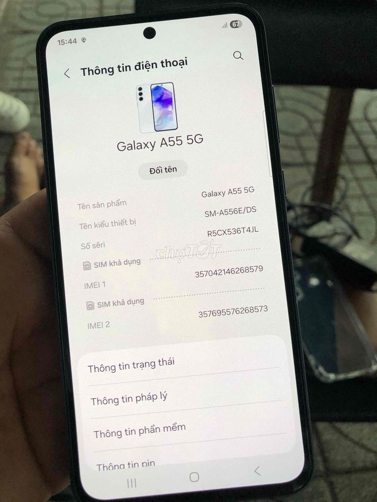 Samsung Galaxy A55 5G 8GB/128GB Đen. Mua bán Điện thoại tại Quận Gò Vấp Tp Hồ Chí Minh được đăng bởi Hung  hình 1