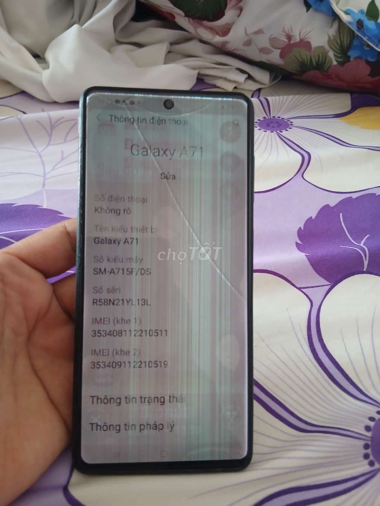 Samsung Galaxy A71 Xanh ngọc. Mua bán Điện thoại tại Quận Tân Bình Tp Hồ Chí Minh được đăng bởi Long cđơn hình 1