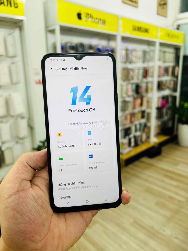 Vivo Y03 Xám 128G. Mua bán Điện thoại tại Quận Thanh Khê Đà Nẵng được đăng bởi Hoàng Tú MB hình 3