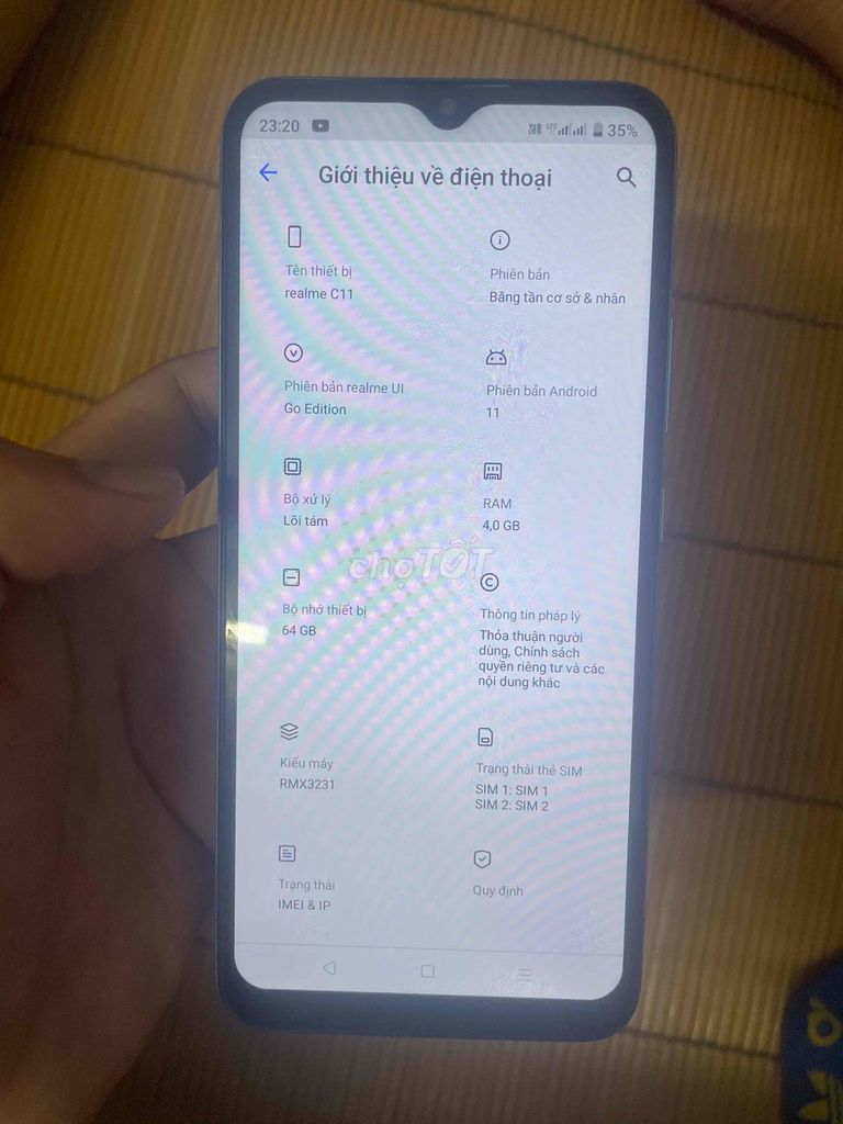 Realme C11 64GB Xanh. Mua bán Điện thoại tại Quận Cầu Giấy Hà Nội được đăng bởi Quốc Huy Pr hình 1