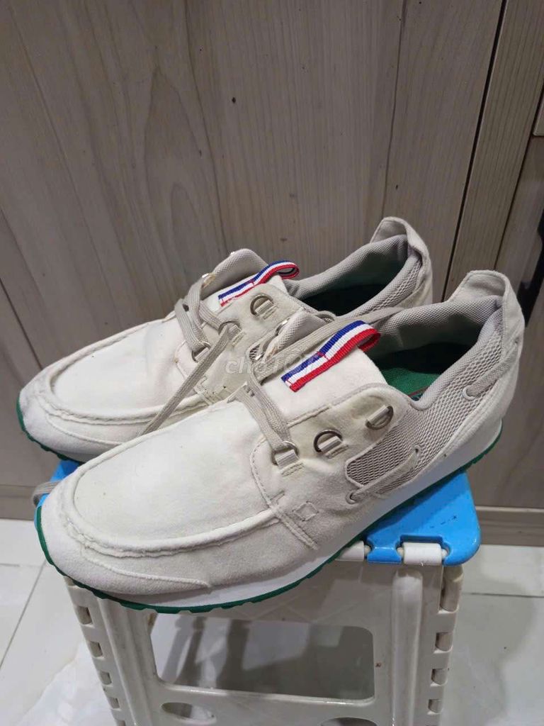 Giày sneaker SPRIS Vải bố Trắng Nam 42. Mua bán Giày dép tại Quận 7 Tp Hồ Chí Minh được đăng bởi Giày Xi An Vũ hình 1