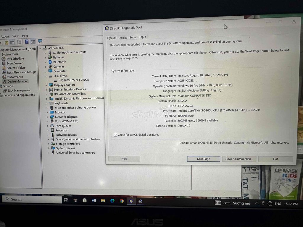 ASUS X302L i5-5200U 4GB/1280GB Đen. Mua bán Laptop tại Quận Gò Vấp Tp Hồ Chí Minh được đăng bởi HQ1986 Thanh Lý Cầm Đồ hình 1