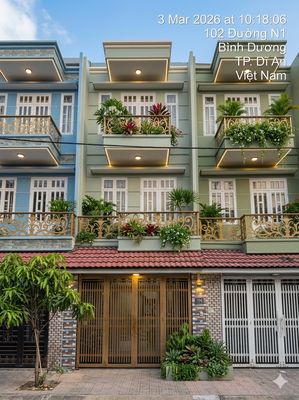 Bán Nhà Dĩ An ngay KCN Tân Đông Hiệp B  Phú Mỹ Hiệp, 3 tầng,  4.3 Tỷ