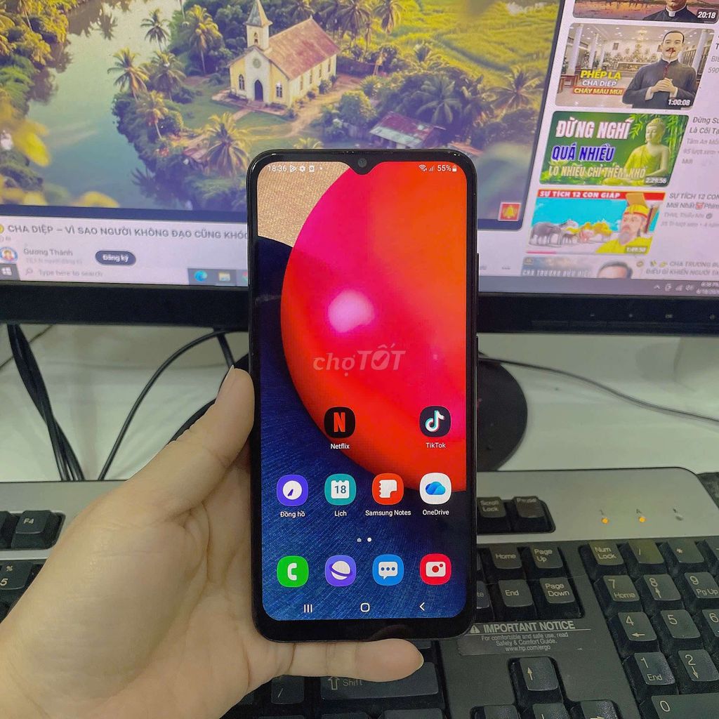 Samsung A02s 4GB/64GB  Máy đẹp, hoạt động ổn định. Mua bán Điện thoại tại Quận Bình Tân Tp Hồ Chí Minh được đăng bởi Smart O84va 32445bon tam hình 1