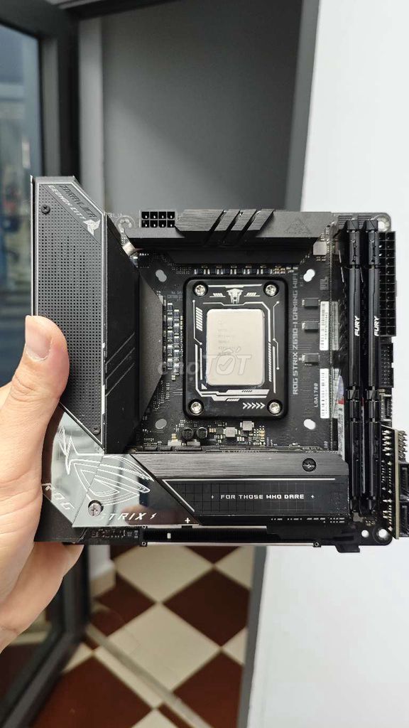Main itx Z690i ROG Trix D5 lỗi lan, wifi ok. Mua bán Linh kiện (RAM, Card...) tại Quận 11 Tp Hồ Chí Minh được đăng bởi Trương Hoàng Thi hình 1