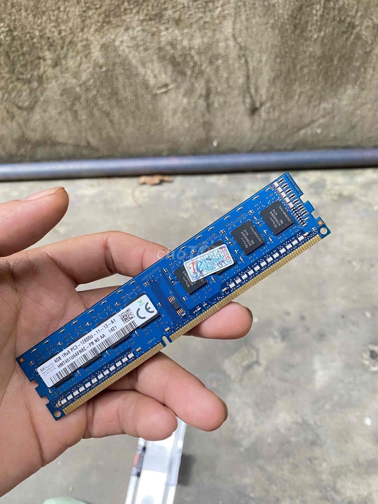 RAM SK Hynix 4GB DDR3 PC3-12800U Xanh. Mua bán Linh kiện (RAM, Card...) tại Huyện Phú Giáo Bình Dương được đăng bởi Hồ Đắc Thảo hình 1