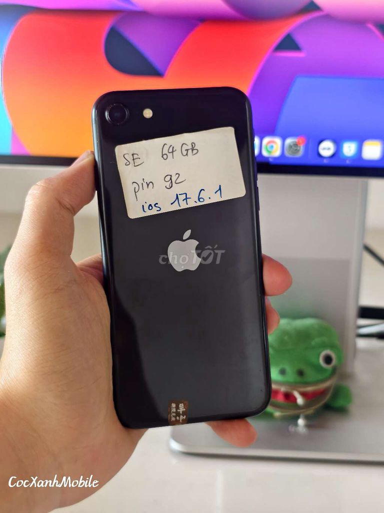 iPhone SE 2020 64GB QT, zin chất ios 17, Pin 92%. Mua bán Điện thoại tại Quận Liên Chiểu Đà Nẵng được đăng bởi Minh Hiệp CócXanhMobile hình 1