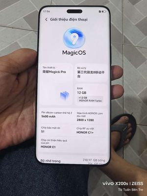 Honor Magic 6pro loa như 10s camera chất. Mua bán Điện thoại tại Huyện Châu Thành Bến Tre được đăng bởi Từ Tuấn Bến Tre