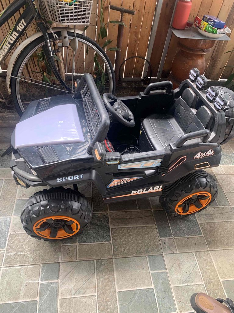 Xe đạp điện Polaris Đen. Mua bán Mẹ và bé tại Thành phố Thủ Dầu Một Bình Dương được đăng bởi TQH hình 1
