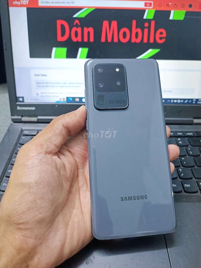 SAMSUNG S20 ULTRA 12/128GB 2 SIM  FULL CN MÁY ĐẸP. Mua bán Điện thoại tại Quận Bình Thạnh Tp Hồ Chí Minh được đăng bởi Dân Mobile hình 1