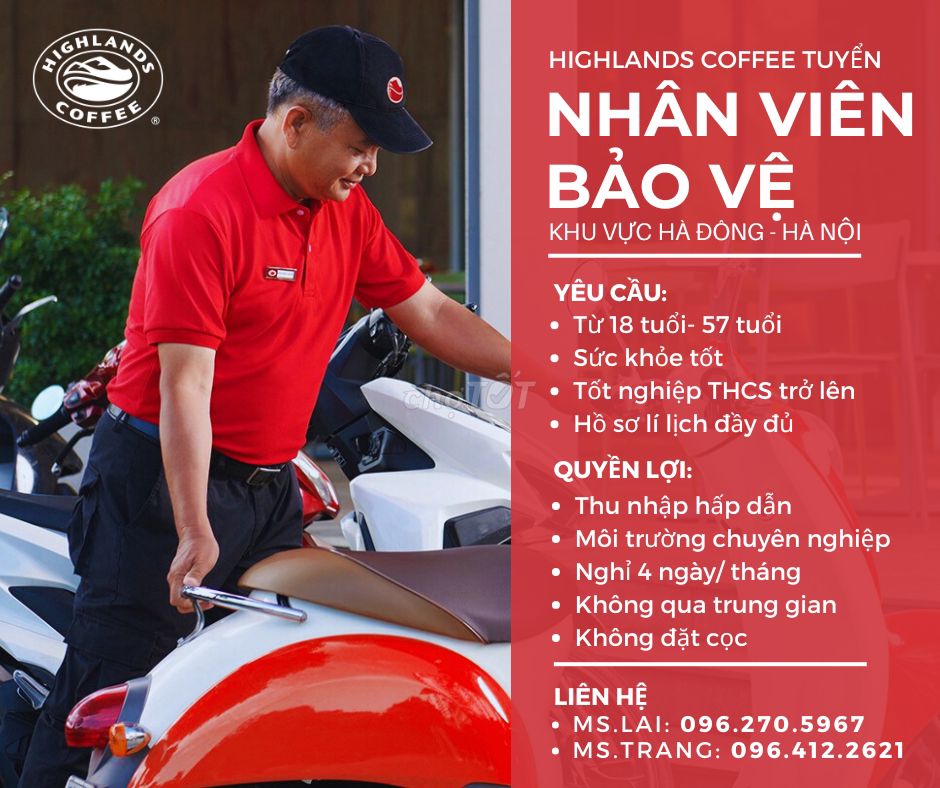 [Hà Đông - HN] *** BẢO VỆ ĐI LÀM NGAY