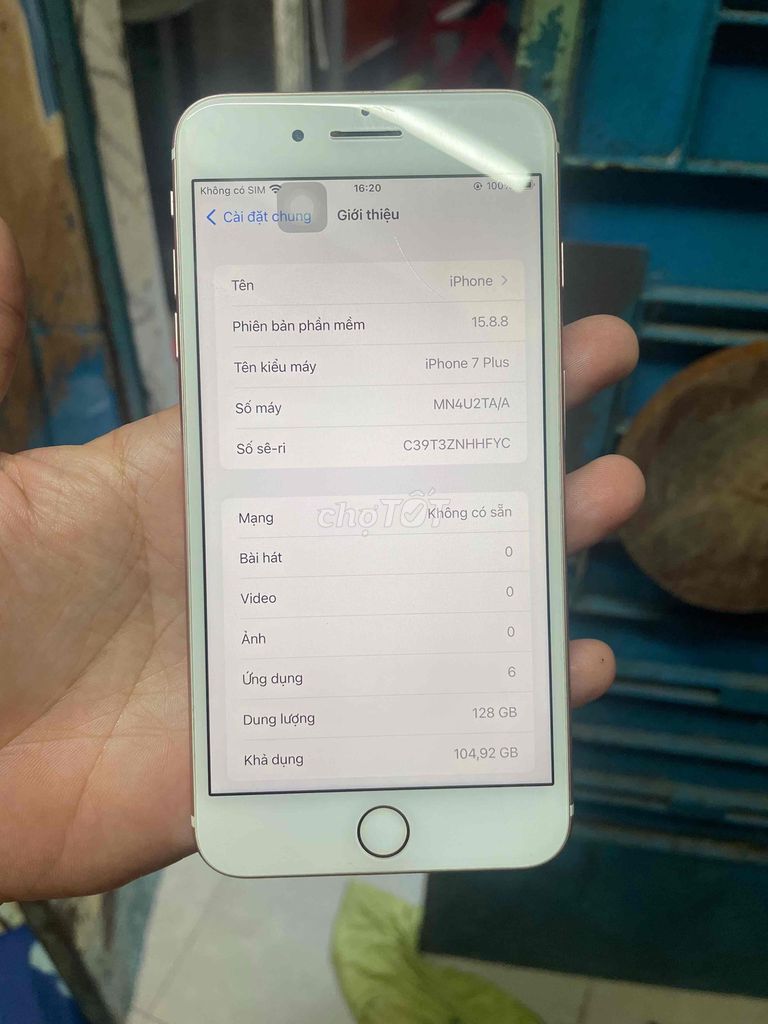 Apple iPhone 7 Plus 128GB Vàng hồng Đã qua sử dụng. Mua bán Điện thoại tại Quận 5 Tp Hồ Chí Minh được đăng bởi Trần Đạt hình 1