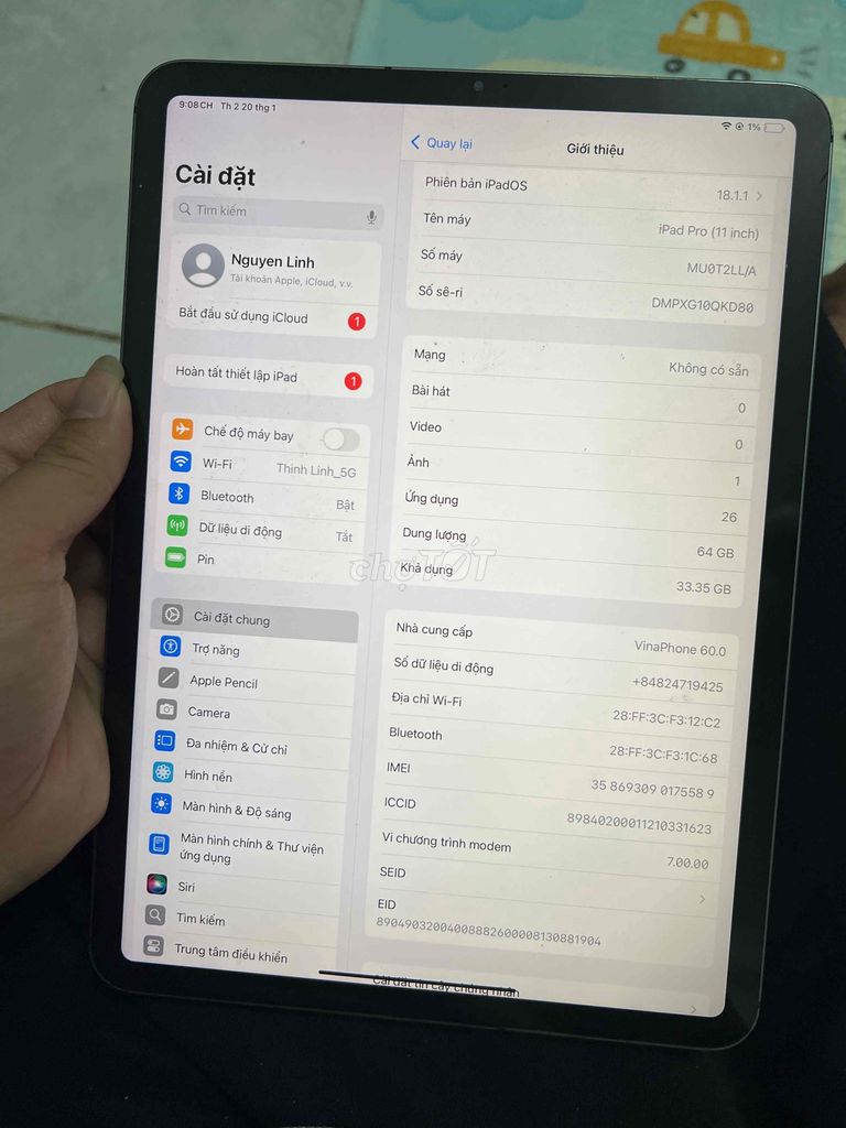 bán ipad pro 2018 4g