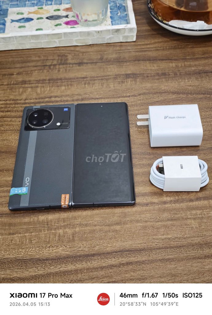 Vivo X-Fold Plus 5G 12/512 Xám sạc 80w có ship COD. Mua bán Điện thoại tại Quận Hoàng Mai Hà Nội được đăng bởi Trần Ngọc Hiếu hình 1
