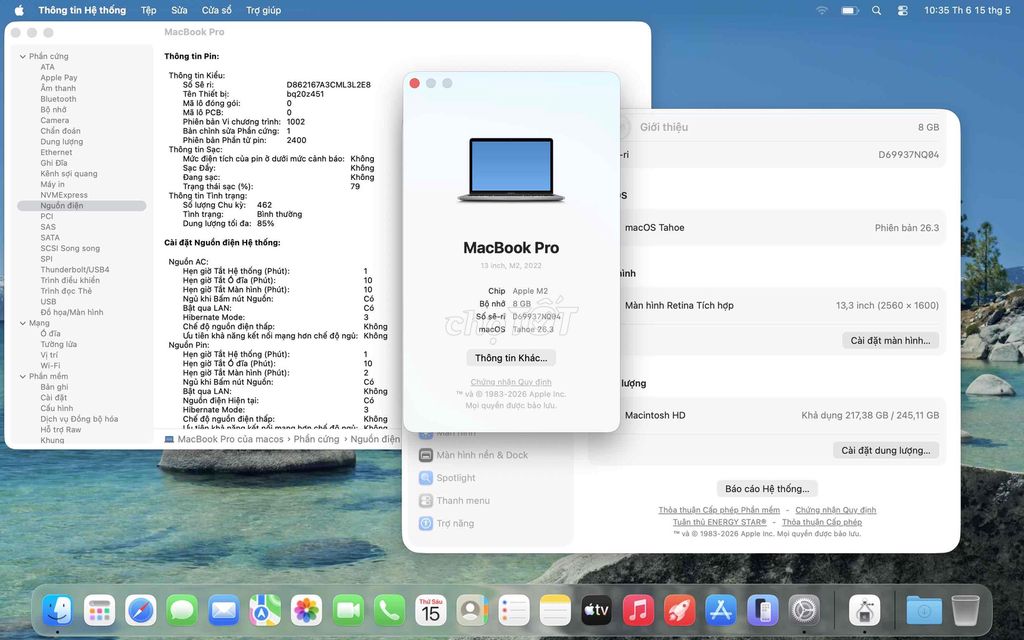 Apple MacBook Pro M2 8GB/256GB. Mua bán Laptop tại Quận Ba Đình Hà Nội được đăng bởi Nguyen  hình 1