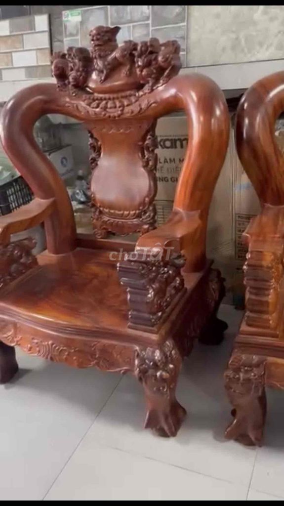 Bộ bàn ghế gỗ, xuất xứ Nam Định