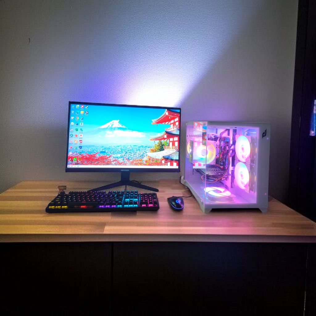 PASS DÀN MÁY GAMING ĐỒ HỌA 3D CARD rời 8G màn 27"