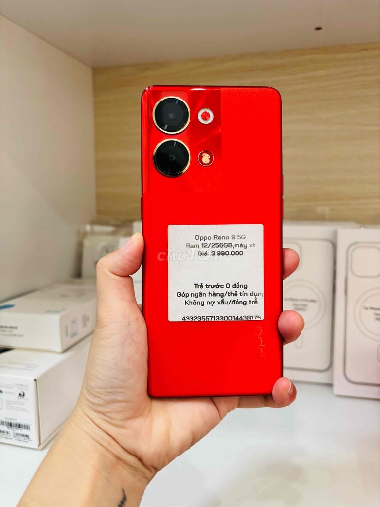 Oppo Reno 9 5G 256GB Đỏ. Mua bán Điện thoại tại Thành phố Long Xuyên An Giang được đăng bởi Ngân KNmobile An Giang  hình 1