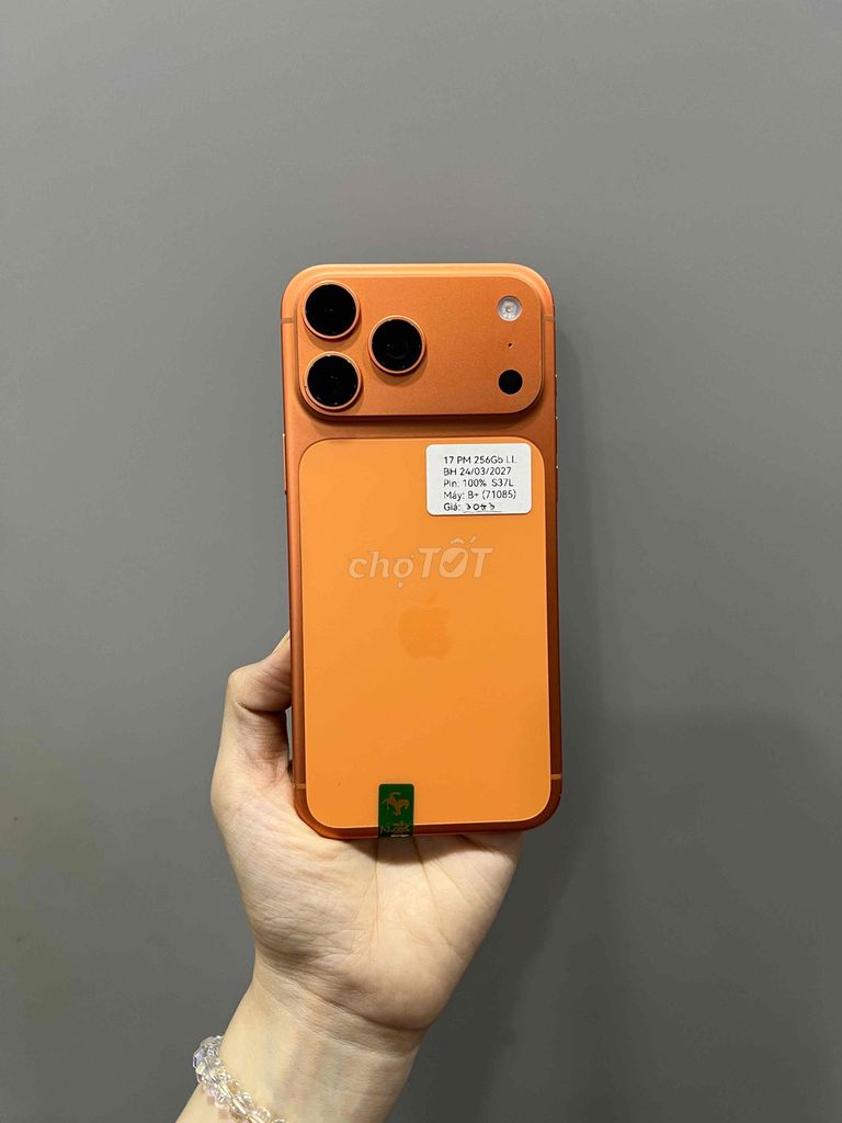 iPhone 17 Pro Max 256GB Cam Mỹ CBH 2027 P100 s37L. Mua bán Điện thoại tại Huyện Hóc Môn Tp Hồ Chí Minh được đăng bởi SIRI STORE HCM hình 1