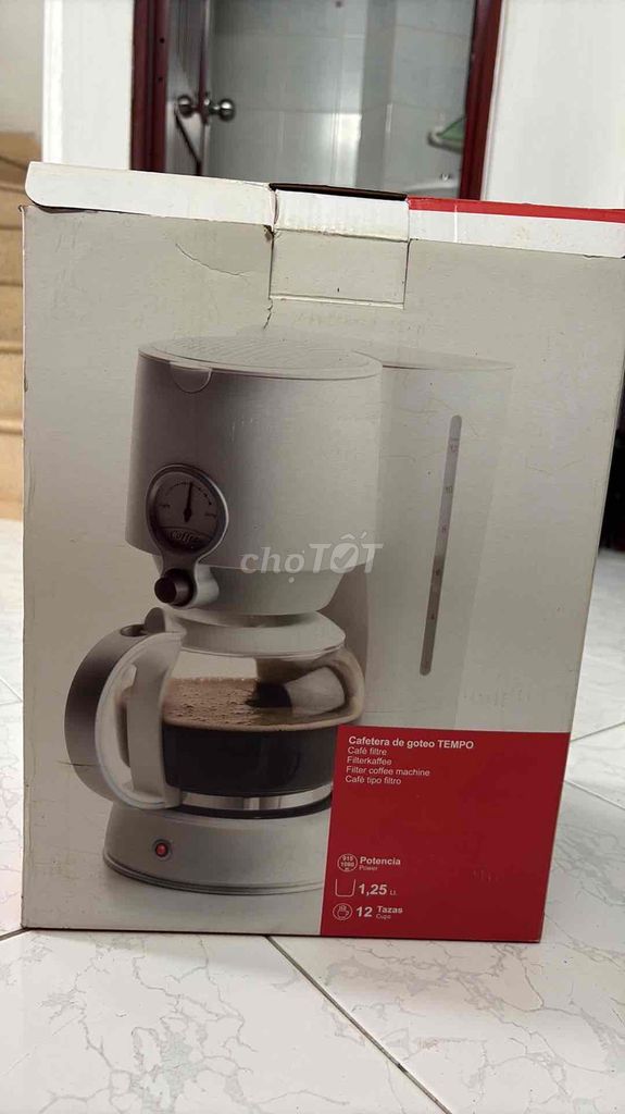 Máy pha cà phê Lacor Nhập Spain Trắng 1.25L 1000W. Mua bán Bếp, lò, đồ điện nhà bếp tại Quận Phú Nhuận Tp Hồ Chí Minh được đăng bởi Hương Thảo hình 1