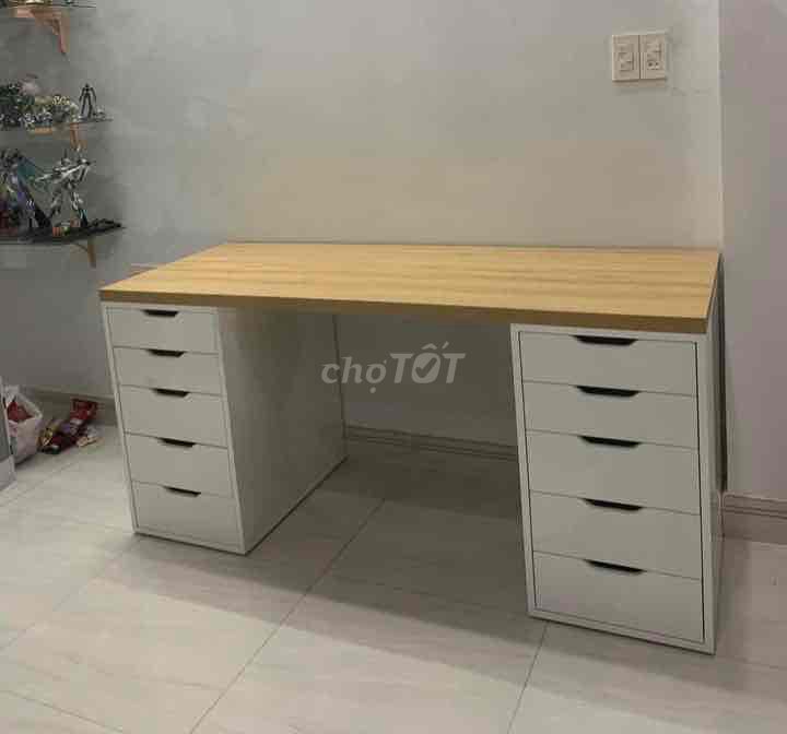 bàn ikea 2 hộc  1m4-1m6-1m8 đủ màu