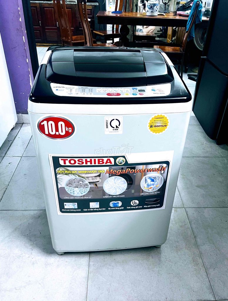 MÁY GIẶT TOSHIBA 10 KG. Giặt sạch. Sấy êm.