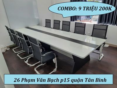 COMBO BÀN HỌP VÁN MDF VÀ 9 GHẾ ( ĐÓNG 3 NGÀY ). Mua bán Đồ dùng văn phòng tại Quận Bình Tân Tp Hồ Chí Minh được đăng bởi Minh Thư Nội Thất Đình Bắc