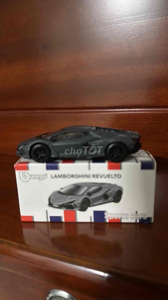Mô hình Lamborghini Revuelto Bburago Xám 1:64