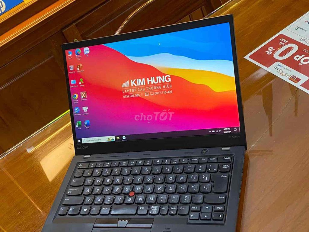 Lenovo X1 Carbon Gen 5 i7 (Mới 99%)