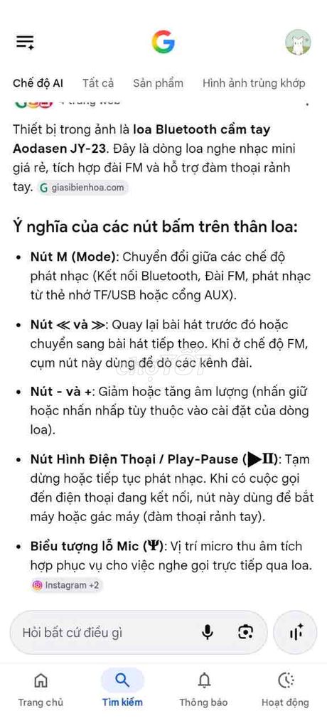 Loa Bluetooth JY-23 Trắng xám. Mua bán Tivi, Âm thanh tại Quận Bắc Từ Liêm Hà Nội được đăng bởi Toàn  hình 1
