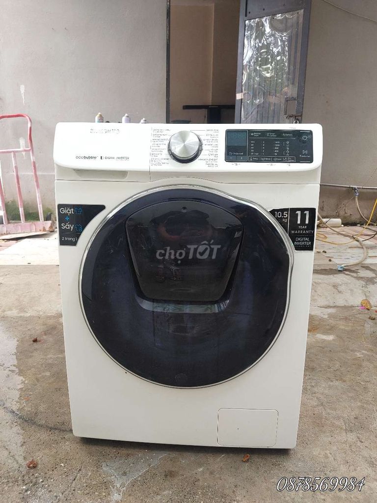 Máy giặt sấy Samsung 10.5kg Trắng Digital Inverter. Mua bán Máy giặt tại Quận Hà Đông Hà Nội được đăng bởi tuấn anh hình 1