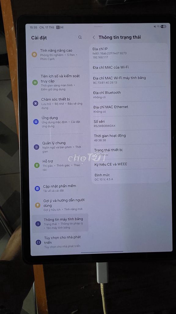 Samsung Tab S9 Wifi 8GB/128GB Đen. Mua bán Máy tính bảng tại Thị xã Ninh Hòa Khánh Hòa được đăng bởi Nguyễn Đăng  hình 1