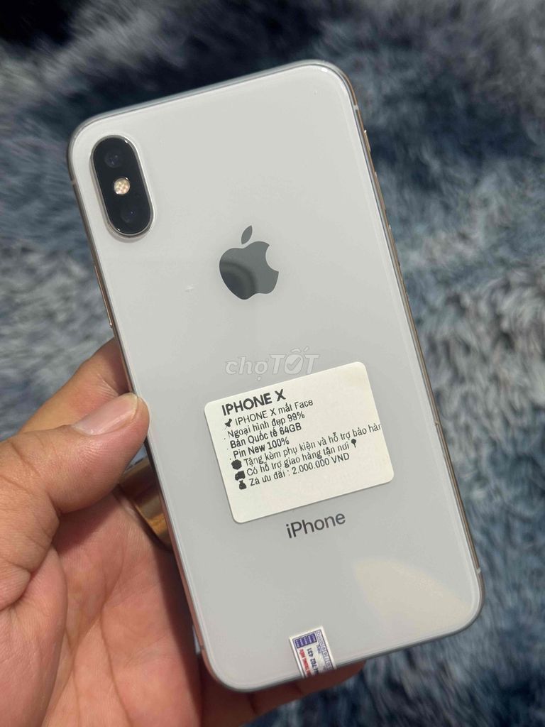 iPhone X 64GB Trắng 99%. Mua bán Điện thoại tại Huyện Trảng Bom Đồng Nai được đăng bởi Hồ Trung Hiếu hình 1