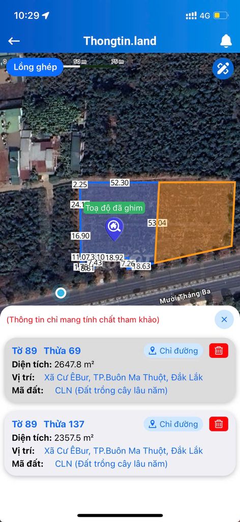 (35Tỷ) Bán lô đất vành đai 10/3 Cư Ebur TP BMT DT 100mx50m pháp lý CLN